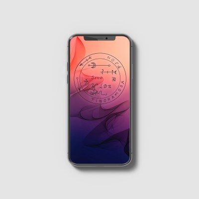 Talisman pour protéger une personne ou un lieu- sur fond 'Voile' adapté aux téléphones ANDROID