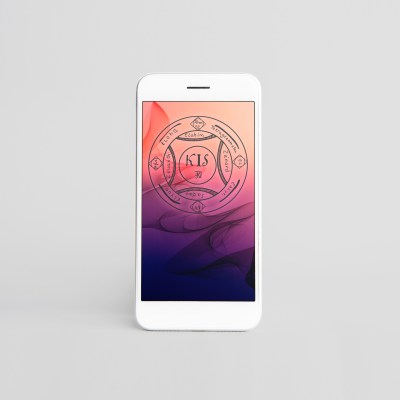 Talisman 'Amoureux' sur fond 'Voile' pour I-phoneX